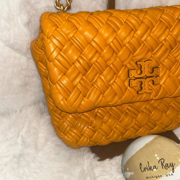 Tory‎ Burch Britten Woven Small Shoulder Bag - Picture 7 of 16